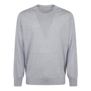 Blå Sweater Elegant Komfortabel Stil