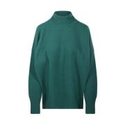 Smaragd Klassisk Turtleneck Jumper