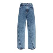 Højtaljede jeans