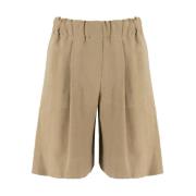 Bred Linje Bermuda Shorts til foråret