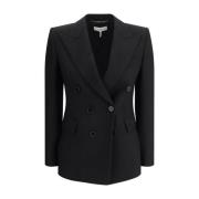 Wool Blazer med Peak Revers til Kvinder