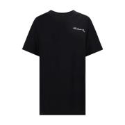 Monogram Bomuld T-shirt med Crew Neck