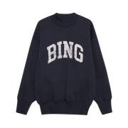 Marineblå Bradie Sweatshirt med BING Grafik