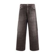 Lavtaljet bomuld jeans fem-lomme design