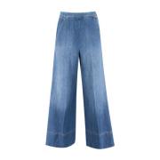 Wide-leg Palazzo Jeans