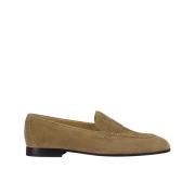 Damesuede loafer | hasselnød