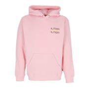 Skull Print Pink Hoodie