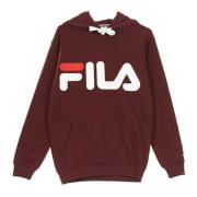 Klassisk Logo Hoody Sweatshirt i Tawny Port