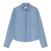 Chambray Bomuld Skjorte