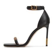 Stiletto High Heeled Sandals Martina - Sort og Guld