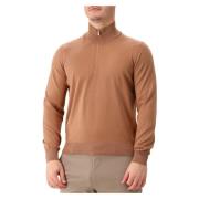 Brun Mock Zip Sweater