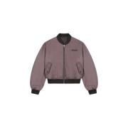 Vintage Retro Logo Bomber Jakke