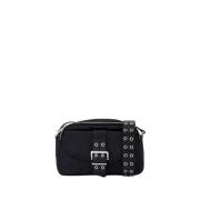 Sort Nylon Kamerataske Crossbody