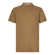 Beige Polo Shirt Klassisk Logo Design