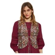 Flora print gilet