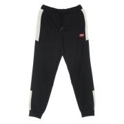 Sorte Track Pants Elastisk Talje Manchet