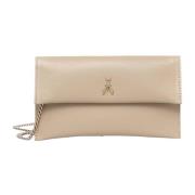 Beige Fly Pochette med Kæde Strop