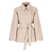 Pink Dobbeltbrystet trenchcoat