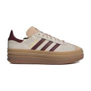 Beige Gazelle Bold Sneakers