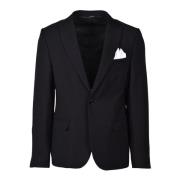 Elegant Blazer Jakke Knappet Foret