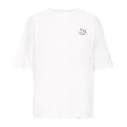 Grafisk Print T-shirt Cloud Dancer