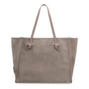 Elegant Suede Tote Taske