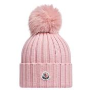 Merino Uld Pom Pom Beanie