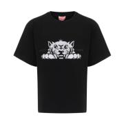 Glad Tiger Broderet T-shirt