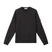 Bomuld Fleece Crewneck Sweatshirt Farvet