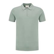 Halfzip Polo Herre Lysegrøn