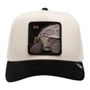 Sort Ruskind Trucker Cap Trendy Stil