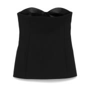 Stropløs Sweetheart Neck Layered Top