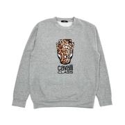 Leopard Head Crewneck Sweatshirt Kvinder