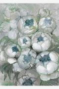 Plakat Nuria Bouquet Of Peonies In Teal And Green
