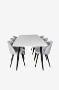 Spisebord Polar med 6 stole Velvet