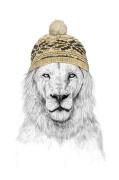 Pelcasa - Plakat Winter Lion - Hvid - Posters - - Homeroom