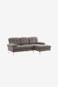 Venture Home - 3-pers. sofa Remis - Grå - Sofaer med chaiselong - - Ho...