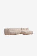 Hanah Home - Hjørnesofa højre - Cady - Beige - Sofaer med chaiselong -...