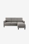 Dorel Home - Modulsofa vendbar moderne, polstret Kaci - Grå - 3-pers. ...