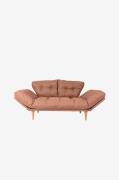 Hanah Home - Sovesofa 3-pers. - Nina - Brun - Sovesofaer - - Homeroom