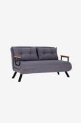 Hanah Home - Sovesofa 2-pers. Sando - Grå - Grå - 2-pers. sofaer - - H...