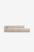 Hanah Home - HjørnesofaVanessa - Natur - Sofaer med chaiselong - - Hom...