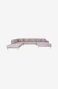 House Nordic - U-sofa open-end Lido - Grå - Sofaer med chaiselong - - ...