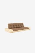 Karup Design - Base Sovesofa m. 2 sidebokse Tre-personers - Brun - Sov...