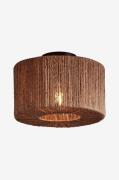 Good&Mojo - Loftlampe rund/lige Iguazu 30x16 cm - Natur - Loftpendler ...