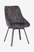 Nordic Furniture Group - Spisebordsstol Micke Velour 4 pack - Grå - St...