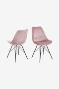 NORDFORM - Spisebordsstol Betty, 2-Pak - Rosa - Stole - - Homeroom