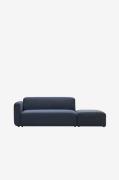 Kave Home - Modulsofa 2-pers. med ryglæn Neom - Blå - 2-pers. sofaer -...