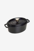 Staub - Gryde La Cocotte oval 23 cm, 2,35 l - Sort - Gryder & kasserol...