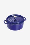 Staub - Gryde La Cocotte rund 22 cm, 2,6 l - Blå - Gryder & kasserolle...